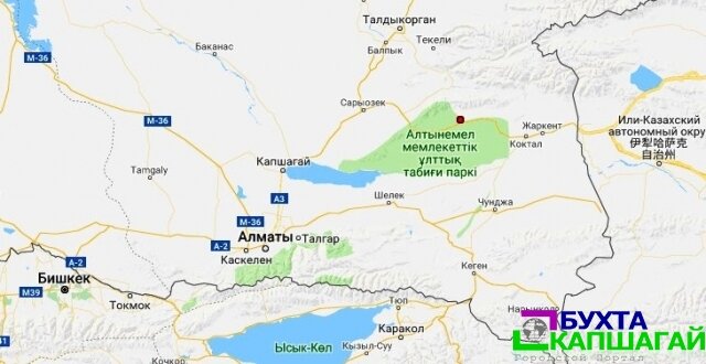 в 207 км на северо-восток от г. Алматы зарегистрировано землетрясение Магнитуда 4.7.
